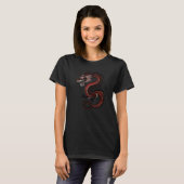 Chinesischer Drache Grafik  T-Shirt (Vorne ganz)