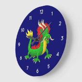 Chinesischer Drache Große Wanduhr (Winkel)