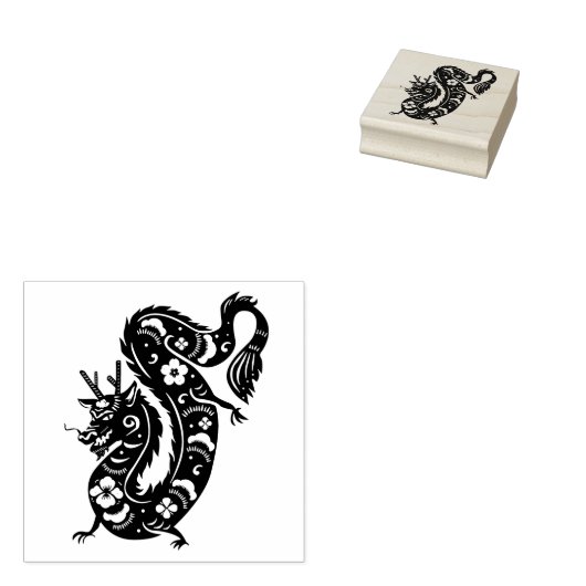 Chinesischer Drache Gummistempel (Stempel)