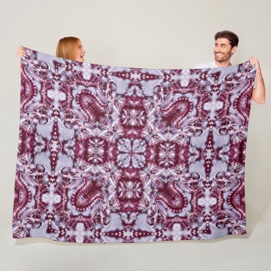 Chinesischer Drache Hologram Mandala Fleecedecke (Beispiel)