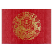 Chinesischer Drache in Wolken Schneidebrett (Vorderseite)