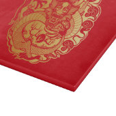 Chinesischer Drache in Wolken Schneidebrett (Ecke)