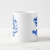 Chinesischer Drache, Indigoblau Jumbo-Tasse (Vorderseite)