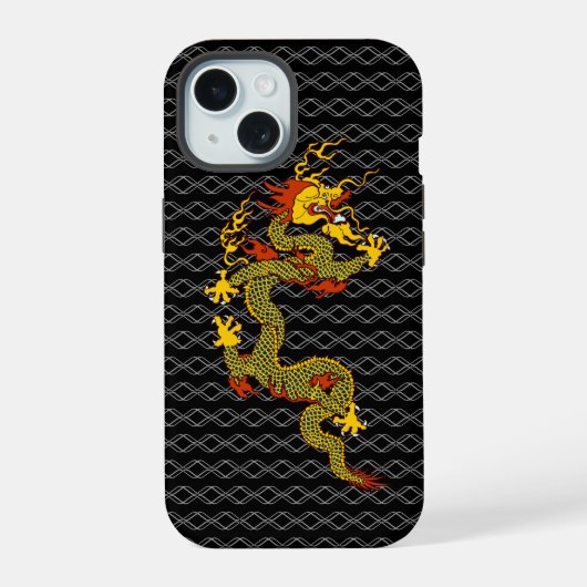 Chinesischer Drache iPhone 15 Hülle (Rückseite)