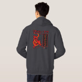 Chinesischer Drache - Jahr des Drachen Hoodie (Schwarz voll)