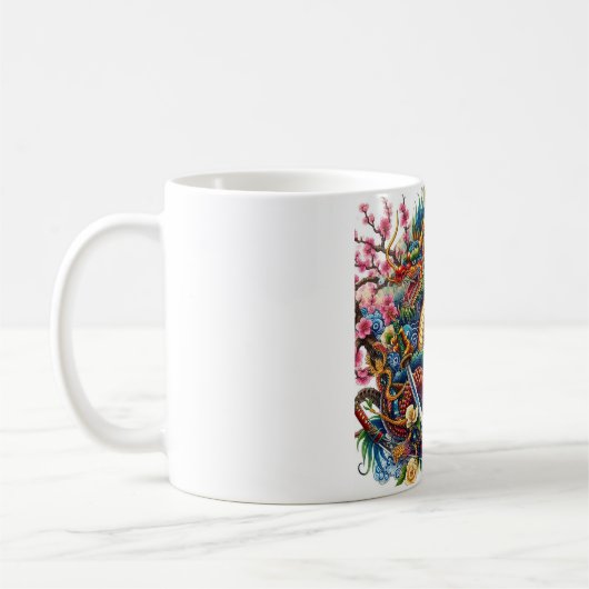 chinesischer Drache Kaffeetasse (Links)