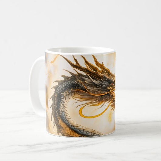 Chinesischer Drache Kaffeetasse (Vorderseite Links)