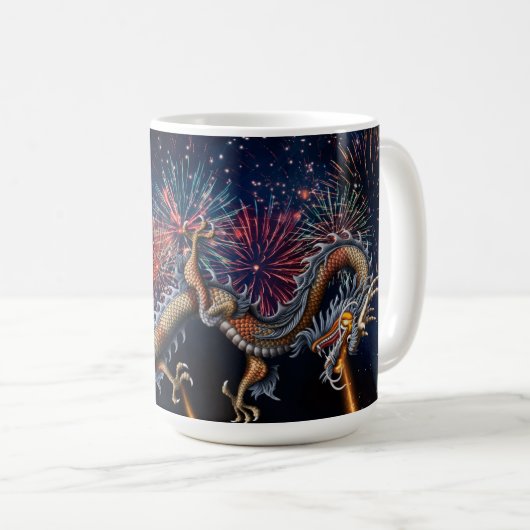 Chinesischer Drache Kaffeetasse (VorderseiteRechts)