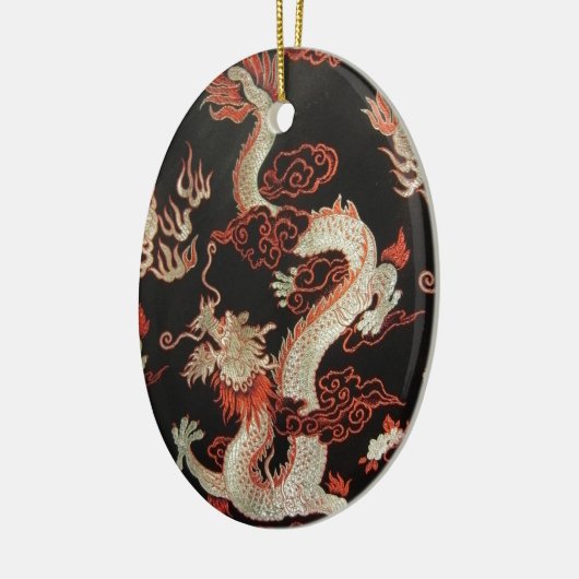 Chinesischer Drache Keramikornament (Links)