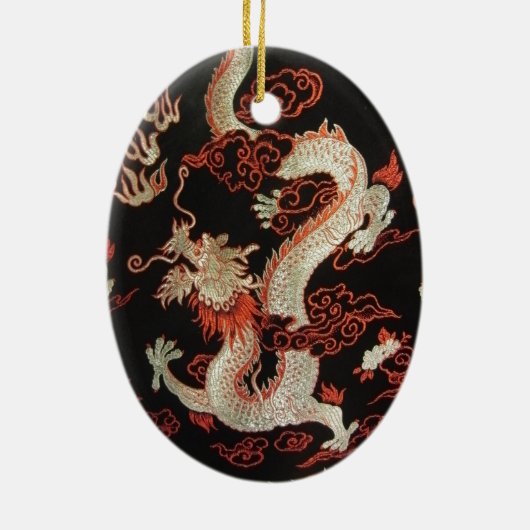Chinesischer Drache Keramikornament (Hinten)