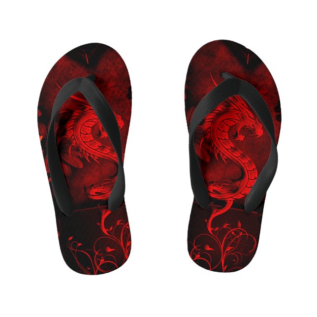 Chinesischer Drache Kinderbadesandalen (Fußbett)