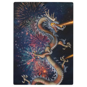 Chinesischer Drache Klemmbrett (Rückseite)