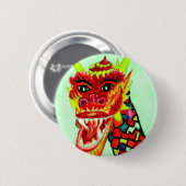 Chinesischer Drache-Kopf Button (Vorne & Hinten)