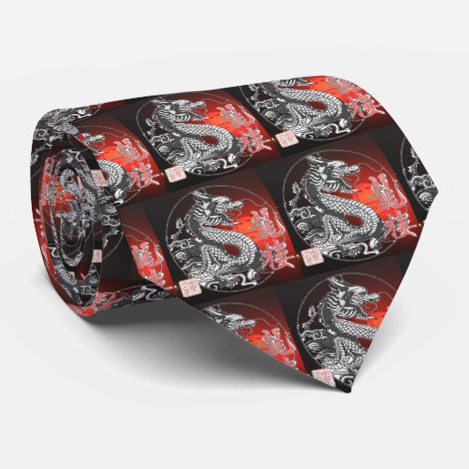 Chinesischer Drache Krawatte (Gerollt)