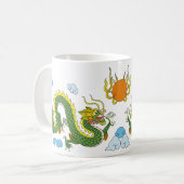 Chinesischer Drache (lang) Kaffeetasse (Vorderseite Links)