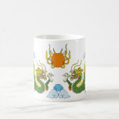 Chinesischer Drache (lang) Kaffeetasse (Mittel)