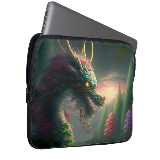 Chinesischer Drache Laptopschutzhülle (Vorne Rechts)