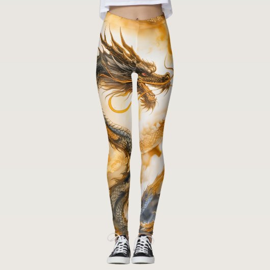 Chinesischer Drache Leggings (Vorderseite)