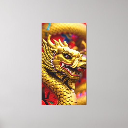 Chinesischer Drache Leinwanddruck (Vorderseite)
