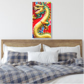 Chinesischer Drache Leinwanddruck (Insitu (Schlafzimmer))