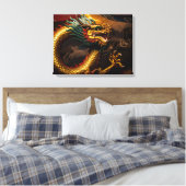 Chinesischer Drache Leinwanddruck (Insitu (Schlafzimmer))