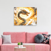 Chinesischer Drache Leinwanddruck (Insitu (Wohnzimmer))