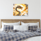 Chinesischer Drache Leinwanddruck (Insitu (Schlafzimmer))