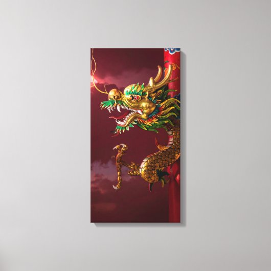 chinesischer Drache Leinwanddruck (Vorderseite)