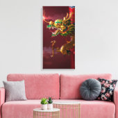chinesischer Drache Leinwanddruck (Insitu (Wohnzimmer))