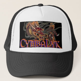 Chinesischer Drache lila CymbaLyk Logo-Hut Truckerkappe