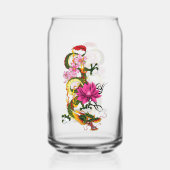 Chinesischer Drache Lotus Cherry Blüten Dosenglas (Vorderseite)