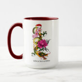 Chinesischer Drache Lotus Cherry Blüten Tasse (Links)