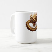 Chinesischer Drache Macht Kaffeetasse (Vorderseite Links)