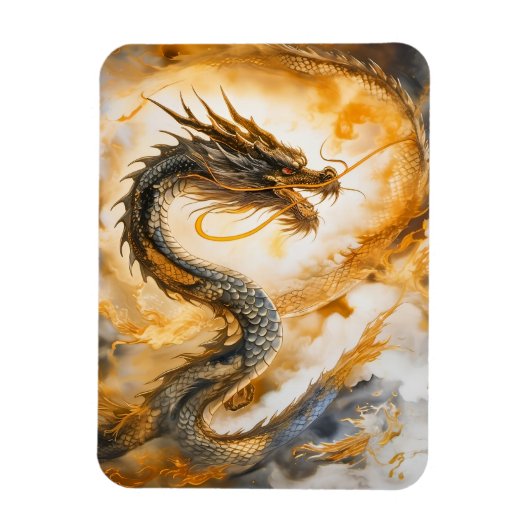 Chinesischer Drache Magnet (Vertikal)