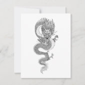 Chinesischer Drache Mitteilungskarte (Vorderseite)