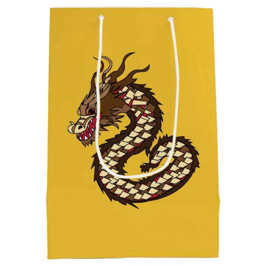 Chinesischer Drache Mittlere Geschenktüte (Rückseite)