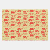 Chinesischer Drache - Neues Jahr 2024 Geschenkpapier Set (Vorderseite 3)