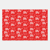 Chinesischer Drache - Neues Jahr 2024 Geschenkpapier Set (Vorderseite 2)