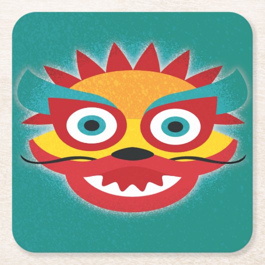 Chinesischer Drache - Neujahrsfest Rechteckiger Pappuntersetzer (Vorderseite)