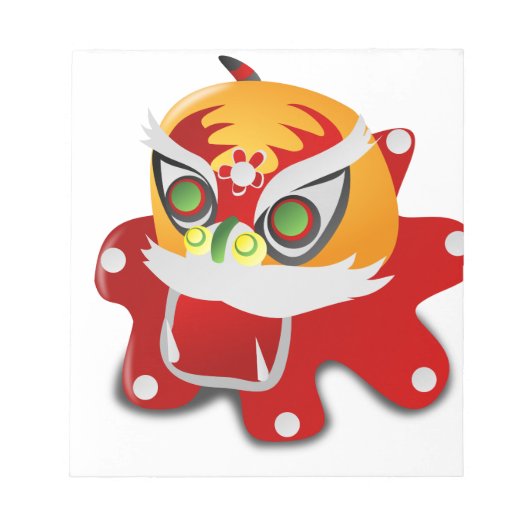 chinesischer Drache Notizblock (Vorderseite)