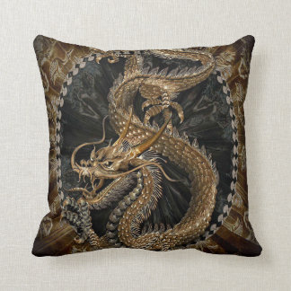 Chinesischer Drache Orientalischer Drachenwirbel Kissen