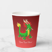 Chinesischer Drache Pappbecher (Vorderseite)