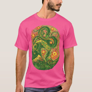 Chinesischer Drache Post-Impressionist von Tobe Fo T-Shirt