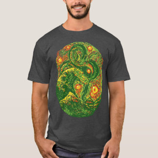 Chinesischer Drache Post Impressionist von Tobe Fo T-Shirt
