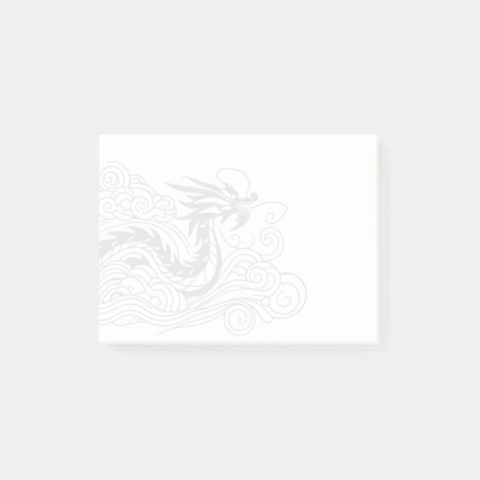 Chinesischer Drache Post-it Klebezettel (Vorderseite)
