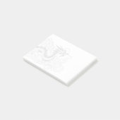 Chinesischer Drache Post-it Klebezettel (angewinkelt)