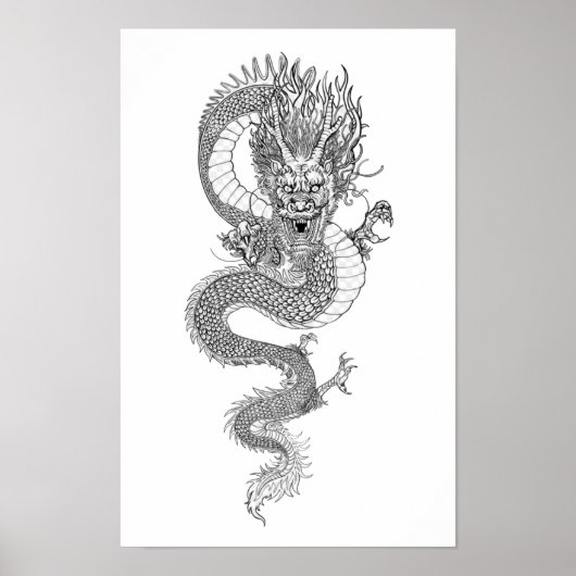 Chinesischer Drache Poster (Vorne)