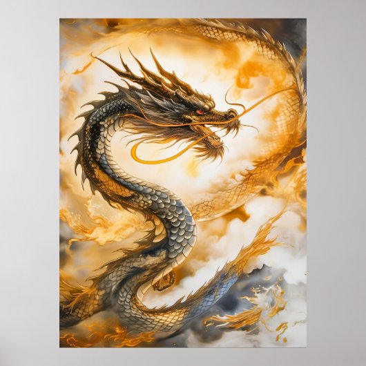 Chinesischer Drache Poster (Vorne)