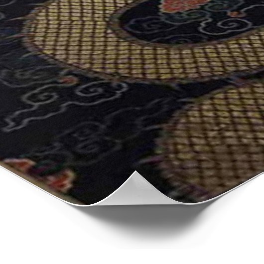 Chinesischer Drache Poster (Ecke)