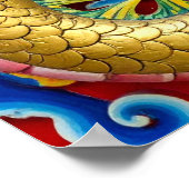 Chinesischer Drache Poster (Ecke)